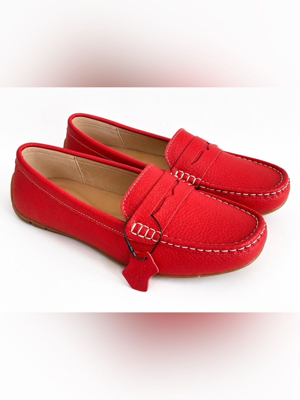 Kordal Red Driving Loafers Size 8.5 New